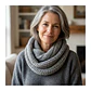 Bufanda Cuello Estilo Punto Inglés Lana Invierno Abrigado - Miniatura 9