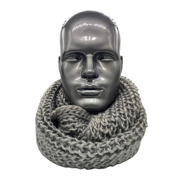 Bufanda Cuello Estilo Punto Inglés Lana Invierno Abrigado 10