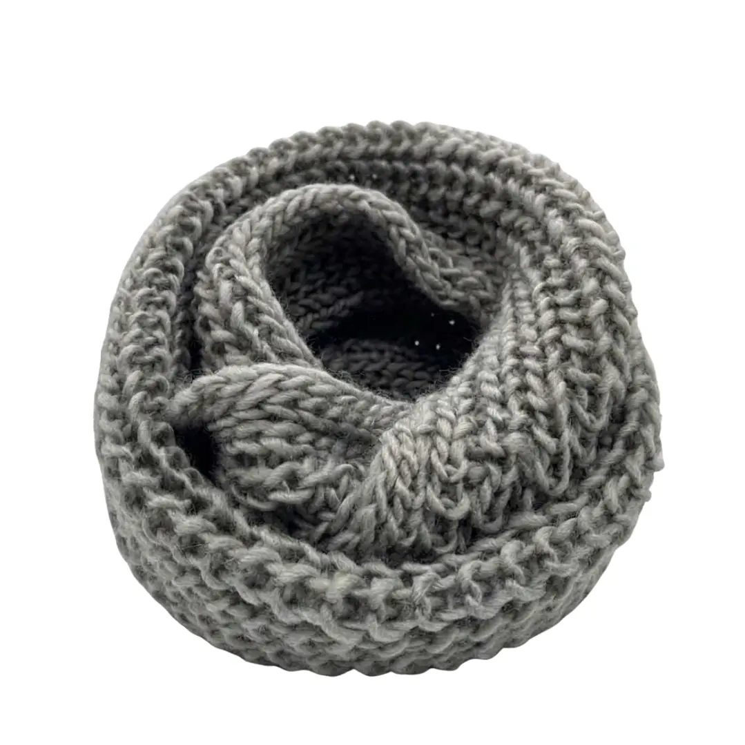 Bufanda Cuello Estilo Punto Inglés Lana Invierno Abrigado 11