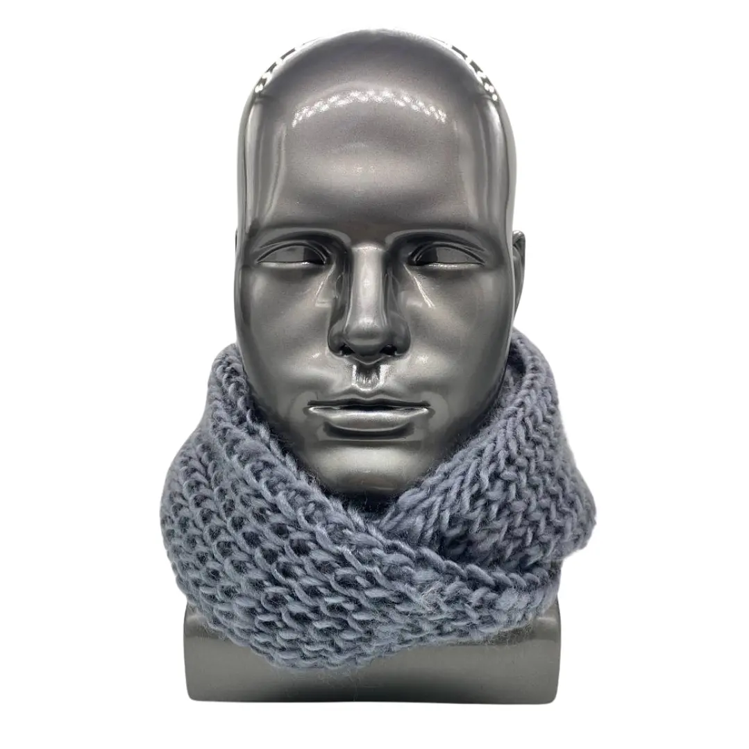 Bufanda Cuello Estilo Punto Inglés Lana Invierno Abrigado 12