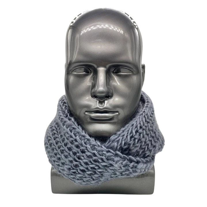 Bufanda Cuello Estilo Punto Inglés Lana Invierno Abrigado 12