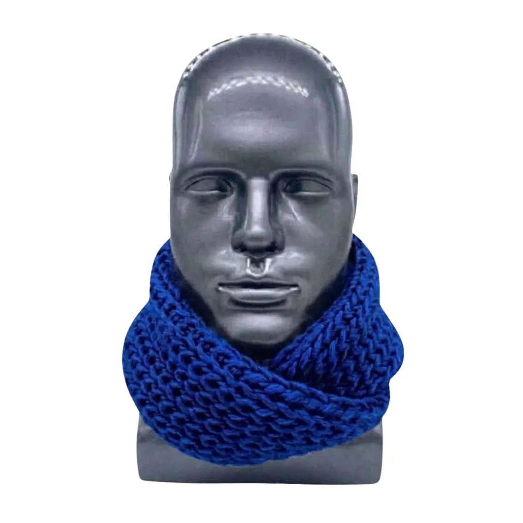 Bufanda Cuello Estilo Punto Inglés Lana Invierno Abrigado 21