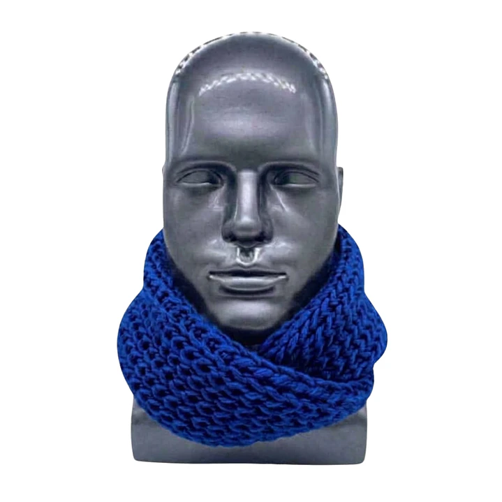 Bufanda Cuello Estilo Punto Inglés Lana Invierno Abrigado 21