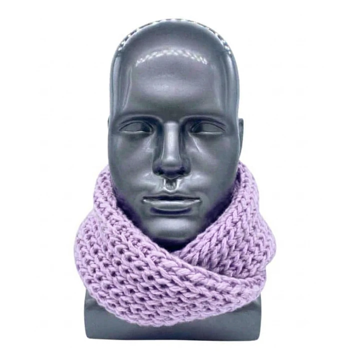 Bufanda Cuello Estilo Punto Inglés Lana Invierno Abrigado 24