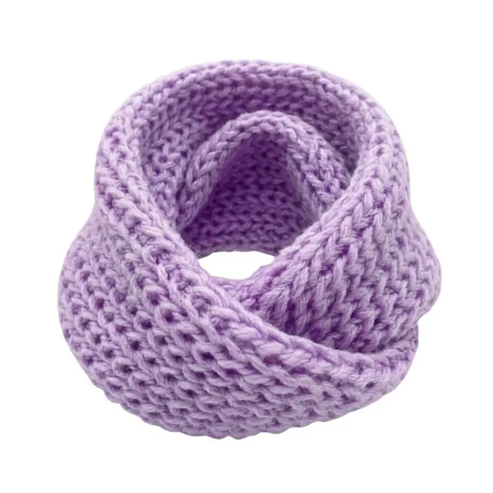 Bufanda Cuello Estilo Punto Inglés Lana Invierno Abrigado 25