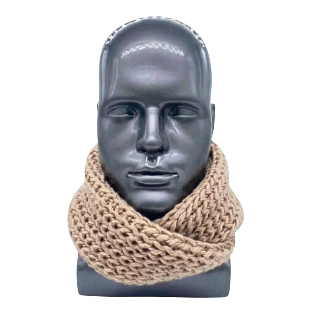 Bufanda Cuello Estilo Punto Inglés Lana Invierno Abrigado 27
