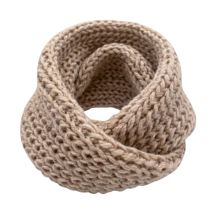 Bufanda Cuello Estilo Punto Inglés Lana Invierno Abrigado 28