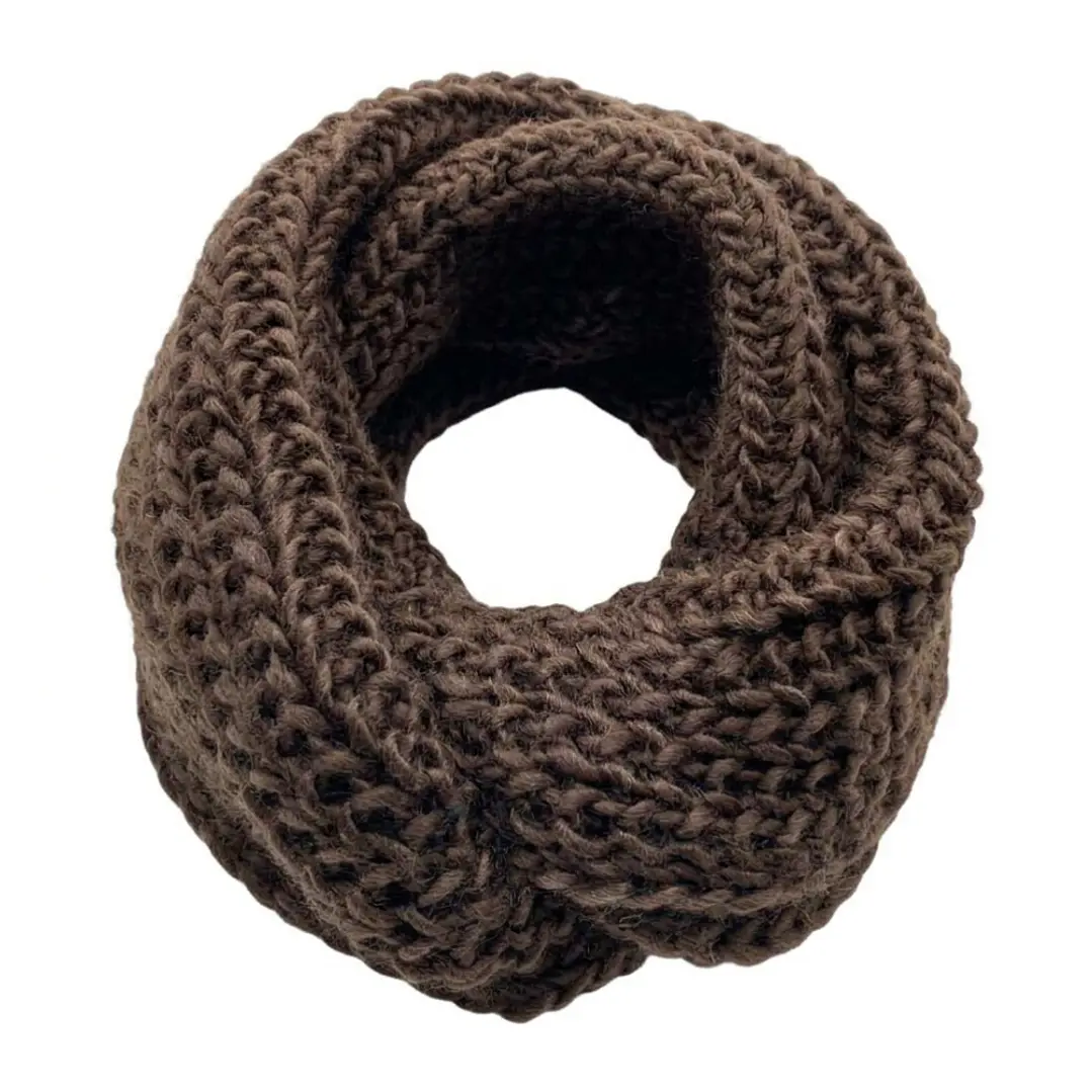 Bufanda Cuello Estilo Punto Inglés Lana Invierno Abrigado 35