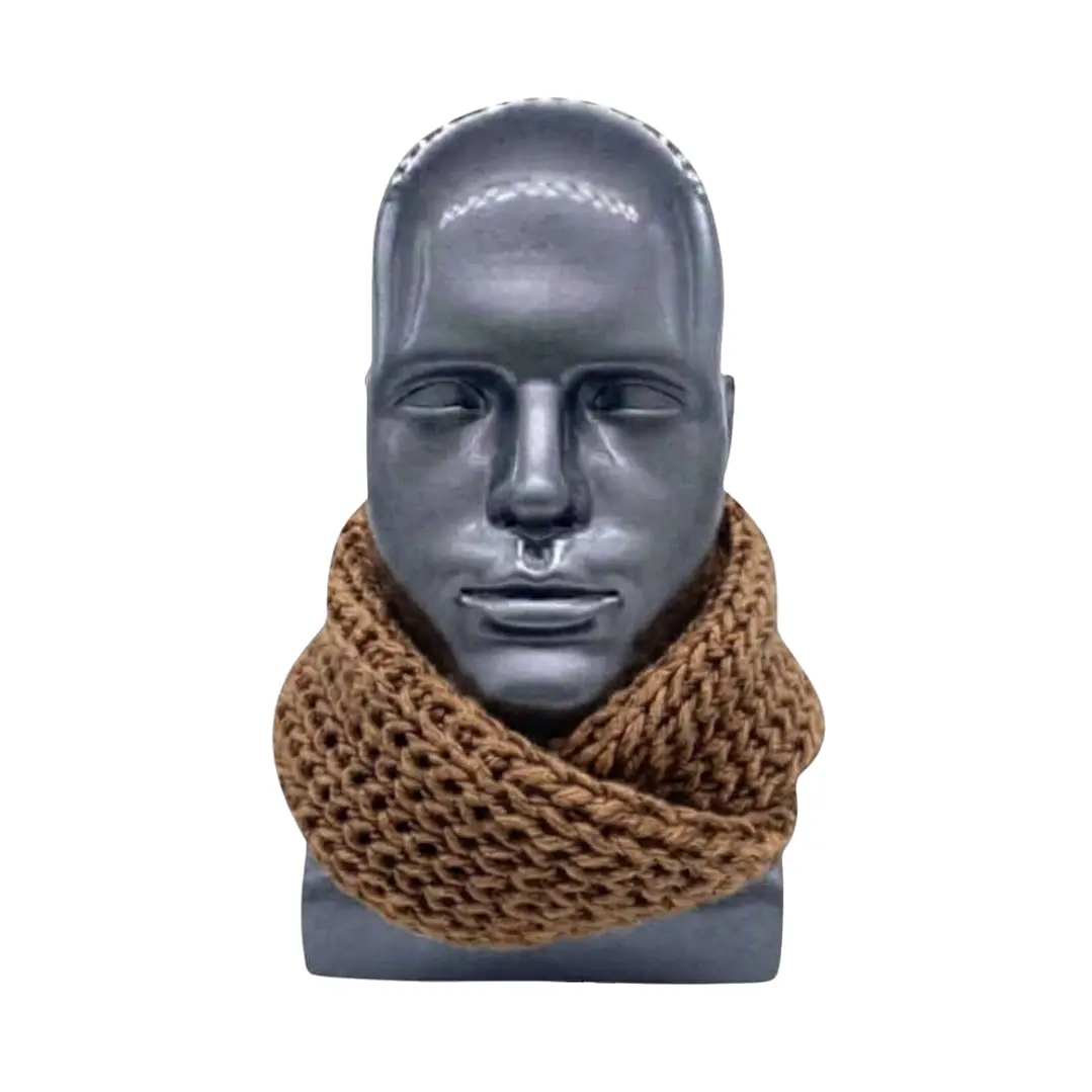 Bufanda Cuello Estilo Punto Inglés Lana Invierno Abrigado 36