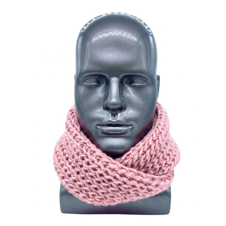 Bufanda Cuello Estilo Punto Inglés Lana Invierno Abrigado 41