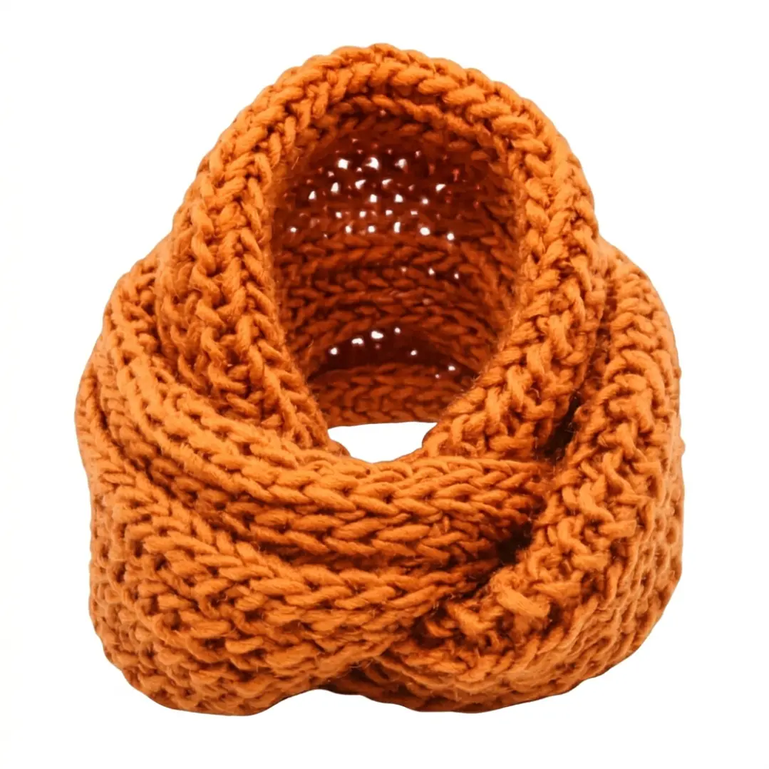 Bufanda Cuello Estilo Punto Inglés Lana Invierno Abrigado 45