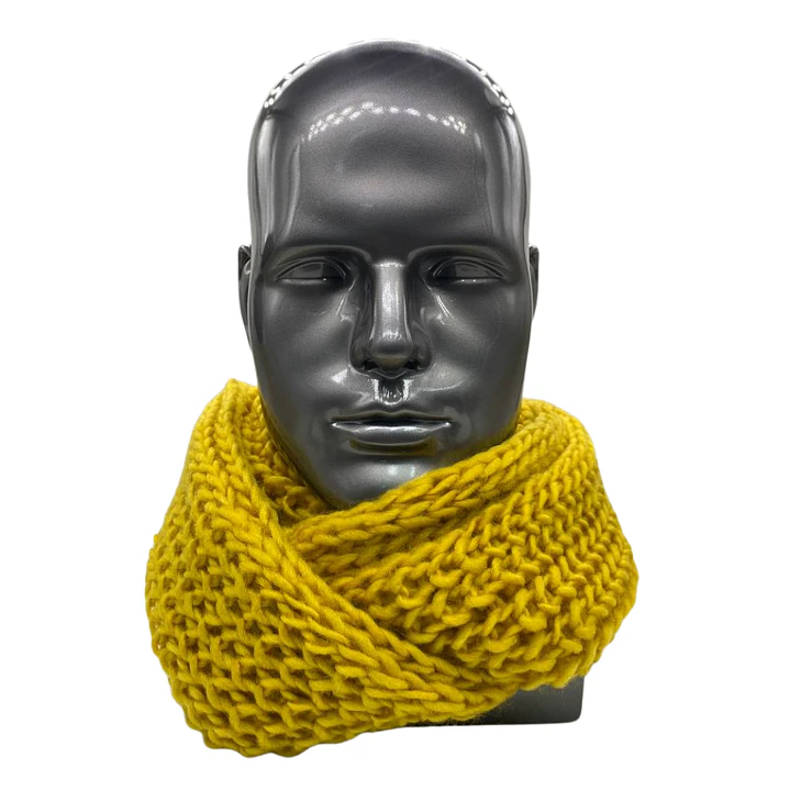 Bufanda Cuello Estilo Punto Inglés Lana Invierno Abrigado 46