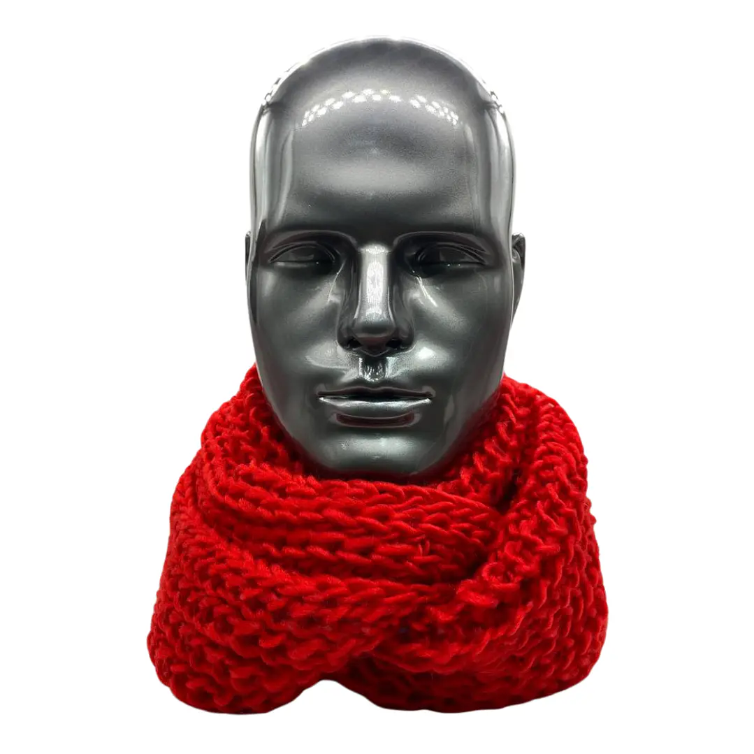 Bufanda Cuello Estilo Punto Inglés Lana Invierno Abrigado 48