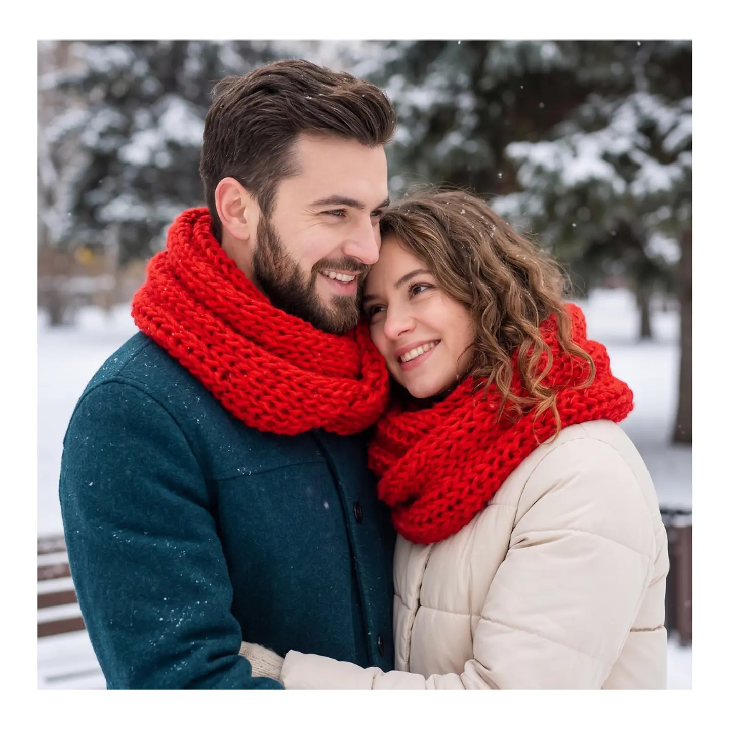 Bufanda Cuello Estilo Punto Inglés Lana Invierno Abrigado 49