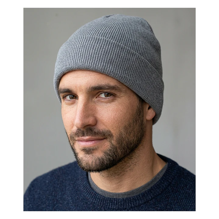 Gorro Beanie De Lana Adulto Con Doblez Forro Polar 8