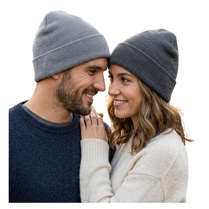 Gorro Beanie De Lana Adulto Con Doblez Forro Polar 9