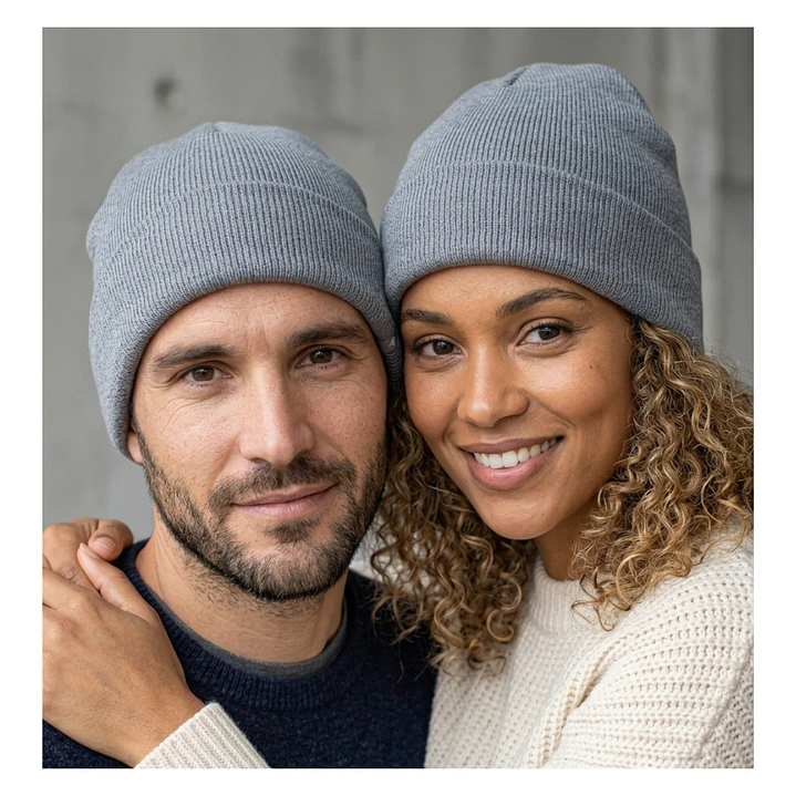 Gorro Beanie De Lana Adulto Con Doblez Forro Polar 11