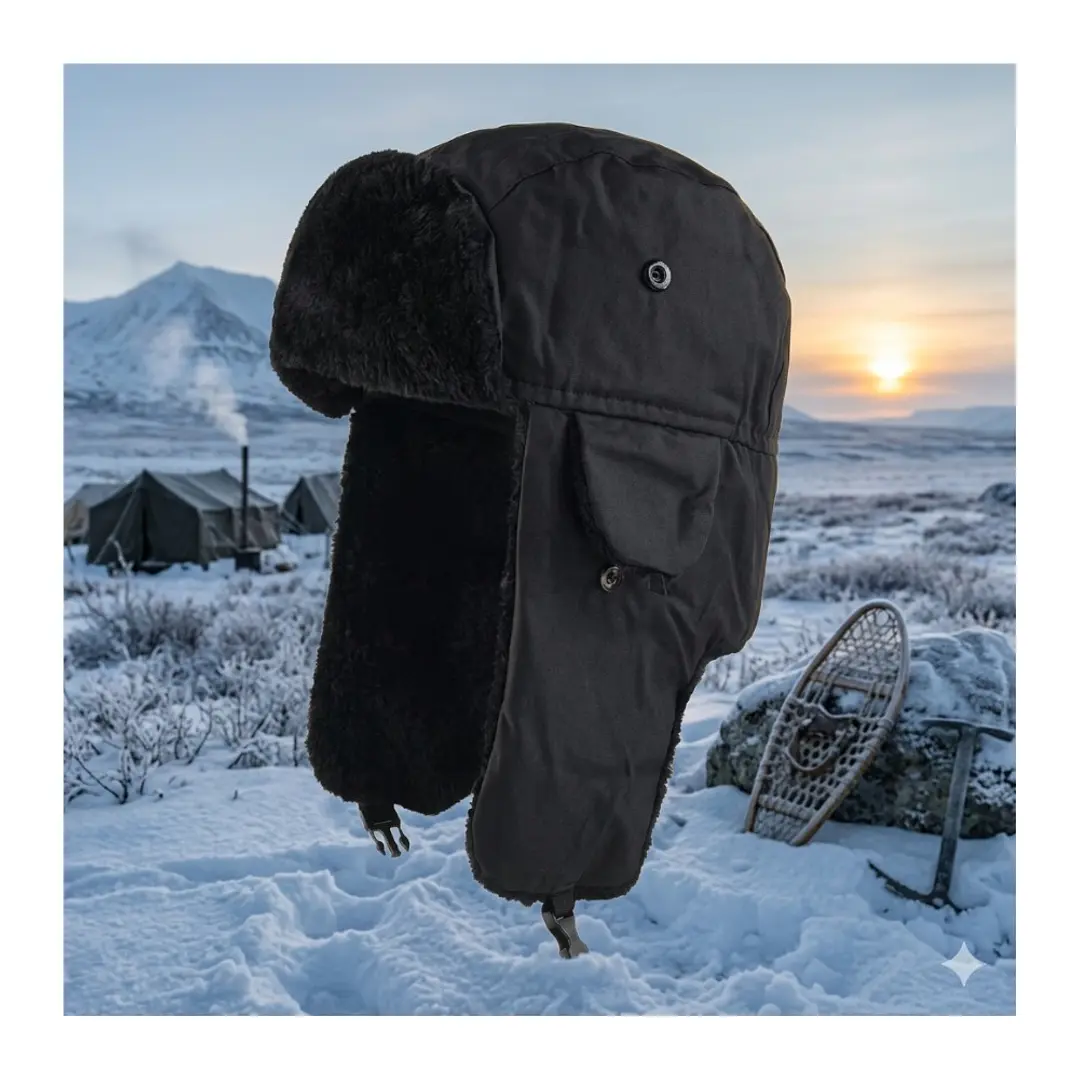 Gorro Ruso Unisex Cálido De Lona Invierno Modo Aviador 7