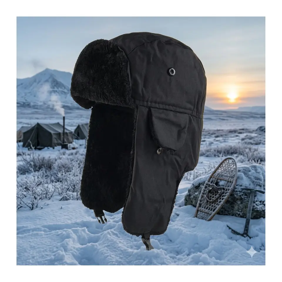Gorro Ruso Unisex Cálido De Lona Invierno Modo Aviador 7