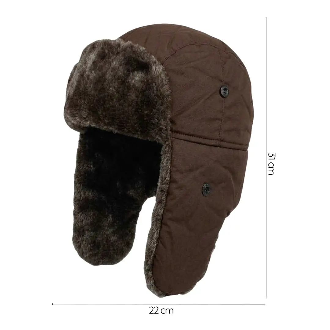 Gorro Ruso Unisex De Lona Parka Calido Termico 1