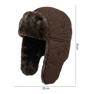 Gorro Ruso Unisex De Lona Parka Calido Termico