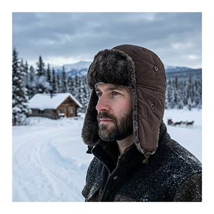 Gorro Ruso Unisex De Lona Parka Calido Termico