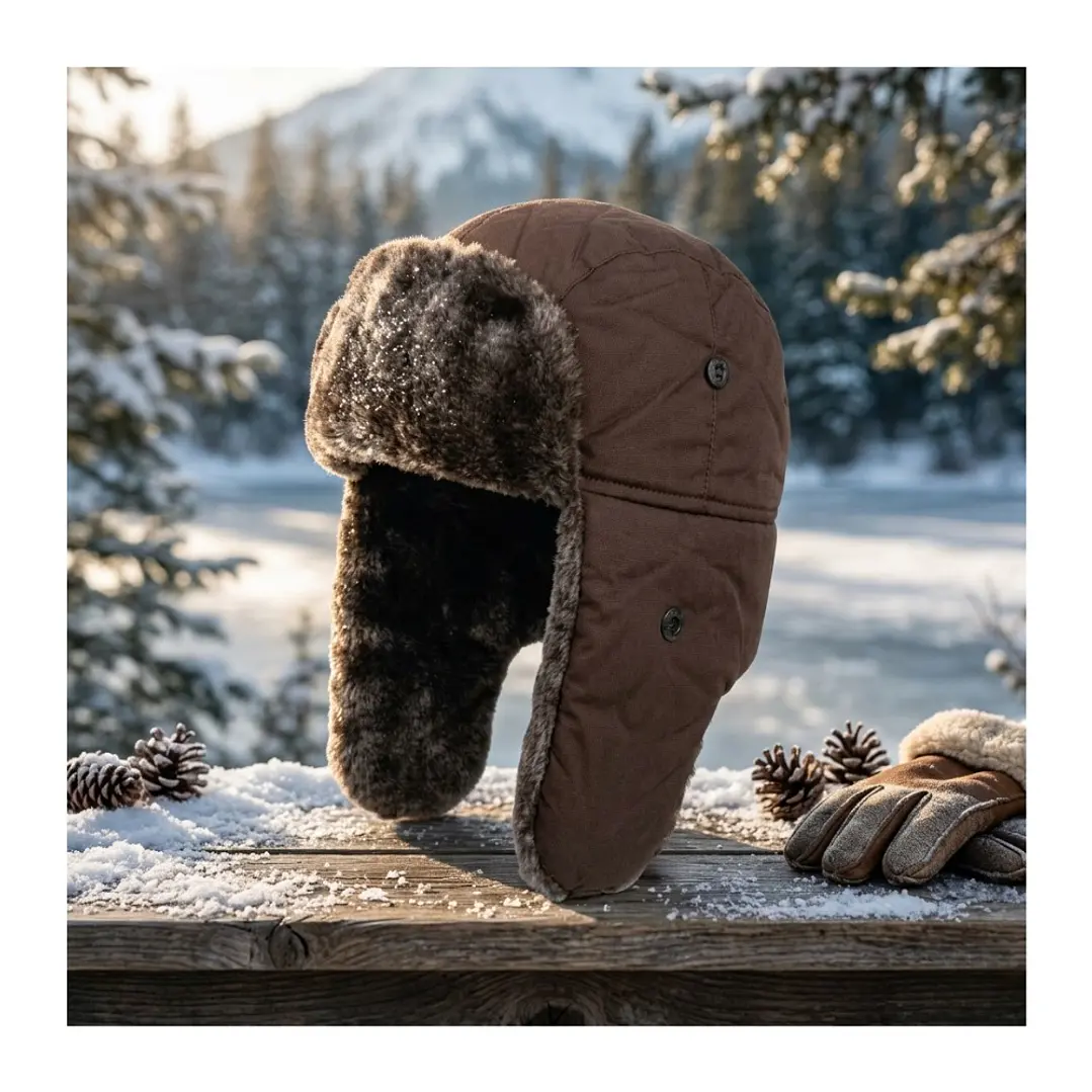 Gorro Ruso Unisex De Lona Parka Calido Termico 12