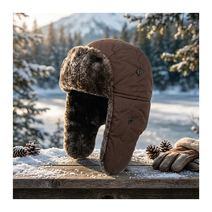 Gorro Ruso Unisex De Lona Parka Calido Termico 12