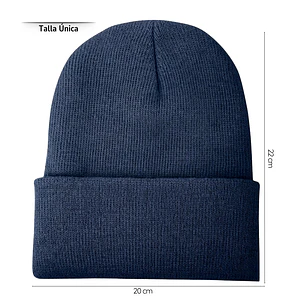 Pack 12 Gorros Beanie De Lana Adulto Con Doblez Diseño Liso Invierno