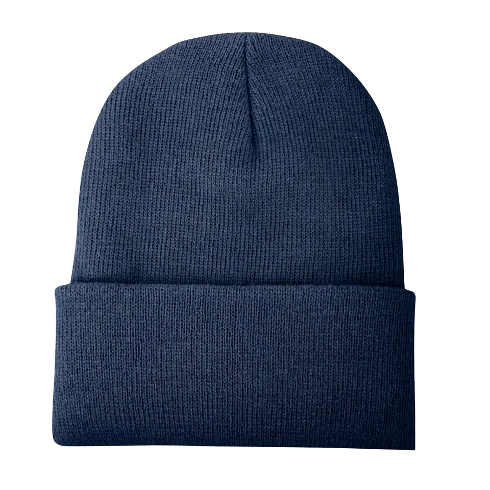 Pack 12 Gorros Beanie De Lana Adulto Con Doblez Diseño Liso Invierno 14