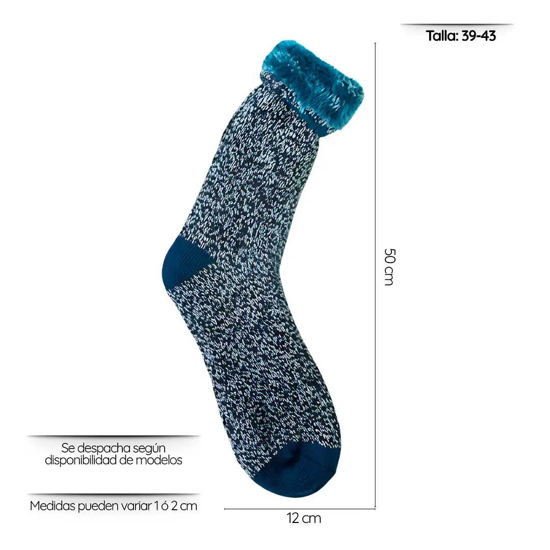 1 Par Calcetines Chiporro Térmicos Largos Invierno Abrigados 2