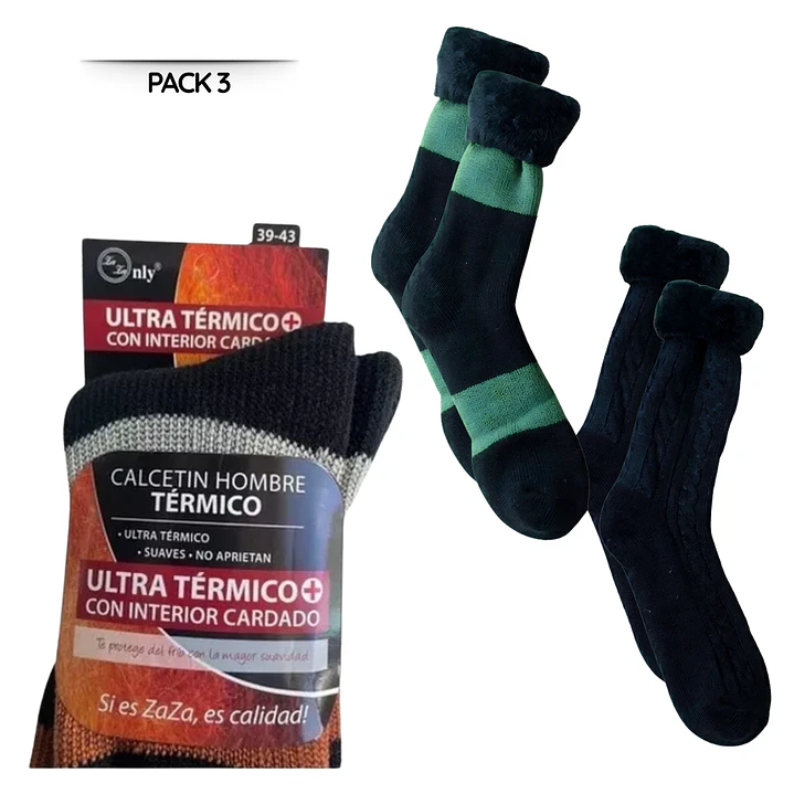 3 Calcetines Térmicos Chiporro Largos Extra Suaves Invierno 5