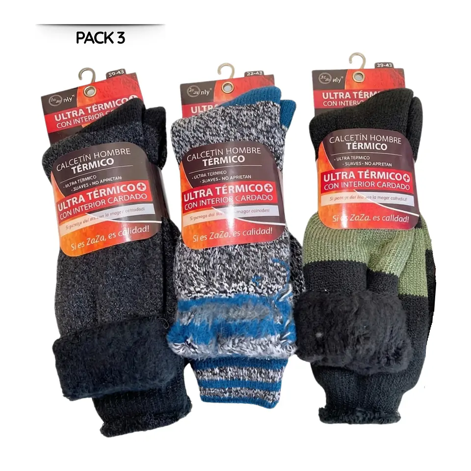 3 Calcetines Térmicos Chiporro Largos Extra Suaves Invierno 6