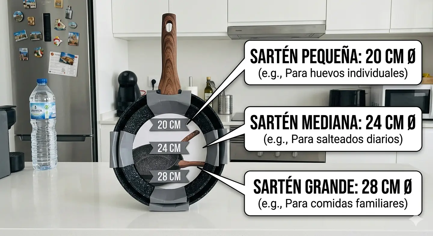 Set 3 sartenes cerámicos antiadherentes 20, 24 y 28 cm 7
