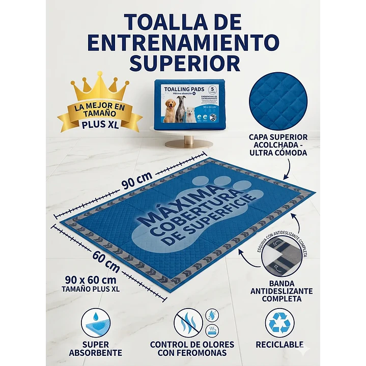 Pañales Tipo Sabanillas Mascotas Perros Y Gato 90x60 Cms 2
