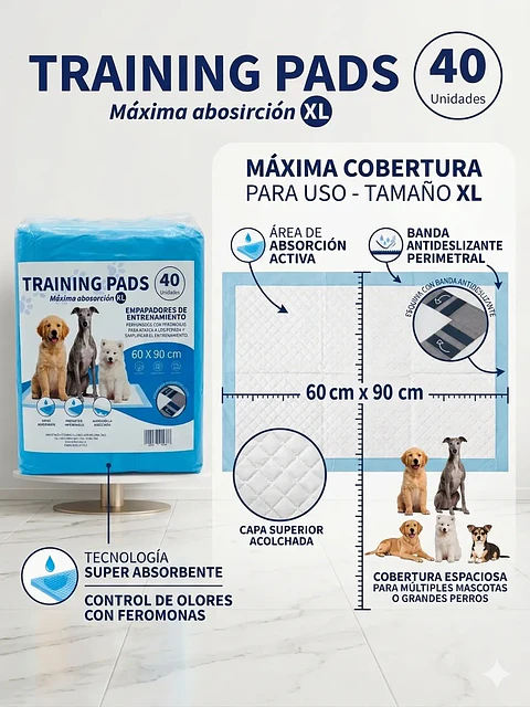 Pañales Tipo Sabanillas Mascotas Perros Y Gato 90x60 Cms