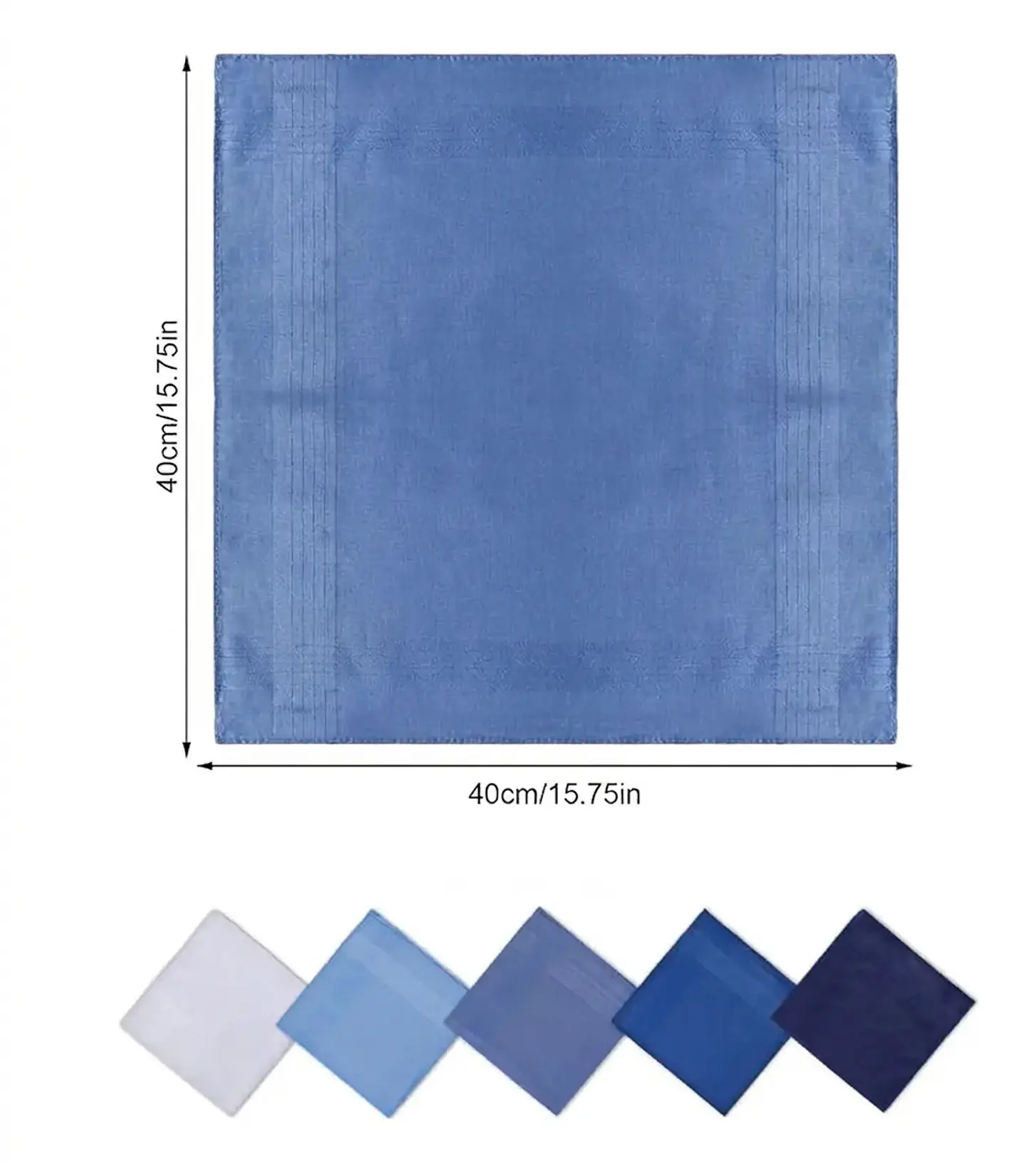 Pañuelos Para Hombre, 100% Algodón 12 Und 40x40 Premium 3