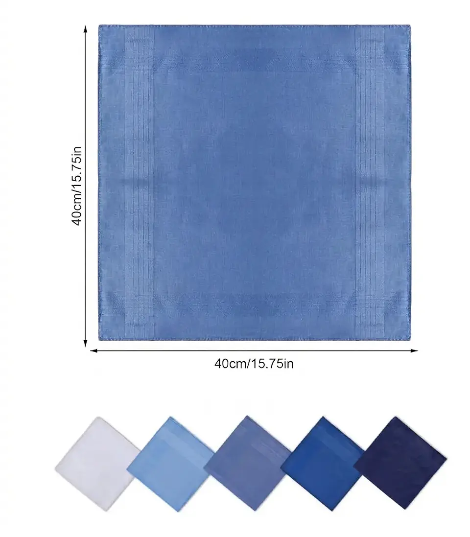 Pañuelos Para Hombre, 100% Algodón 12 Und 40x40 Premium 3