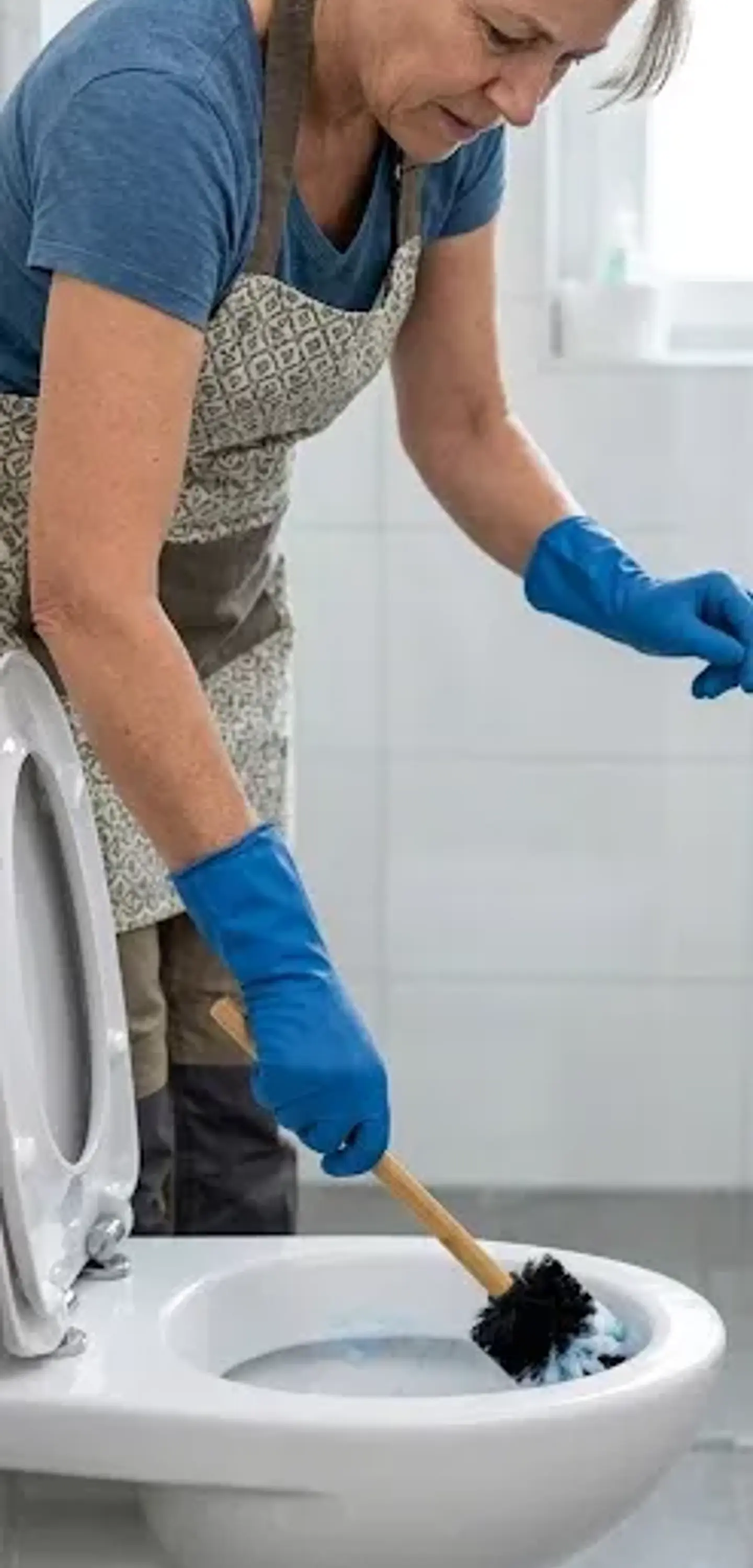 Cepillo Escobilla Baño Con Base Escobilla De Limpieza Wc 3