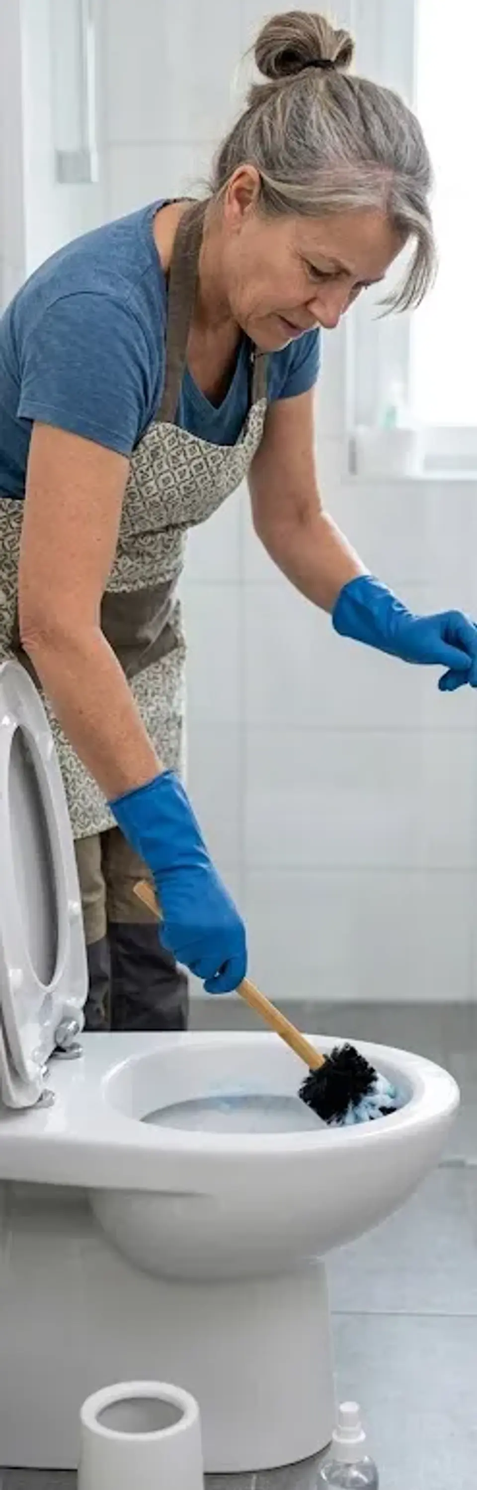 Cepillo Escobilla Baño Con Base Escobilla De Limpieza Wc 3