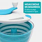 Centrifugadora de lechuga y verduras, escurridor manual con tapa - Miniatura 3