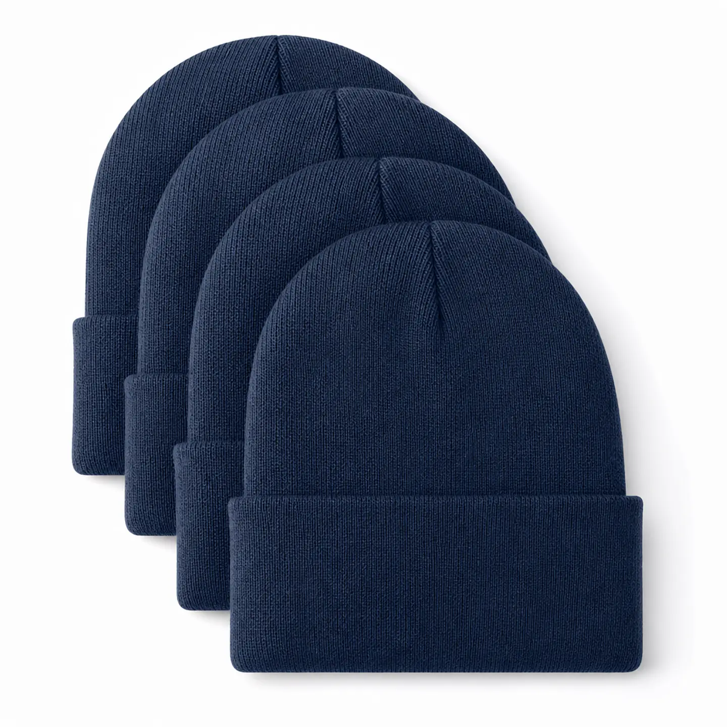 Pack 12 gorros de lana beanie con forro polar interior, unisex 1