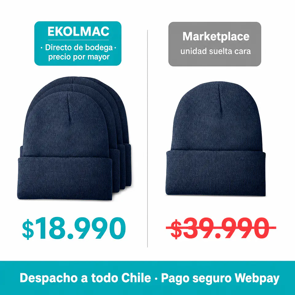 Pack 12 gorros de lana beanie con forro polar interior, unisex 5