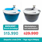 Centrifugadora de lechuga y verduras, escurridor manual con tapa - Miniatura 5