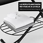 Tabla de planchar negra con rejilla de almacenamiento, altura regulable y porta plancha - Miniatura 3