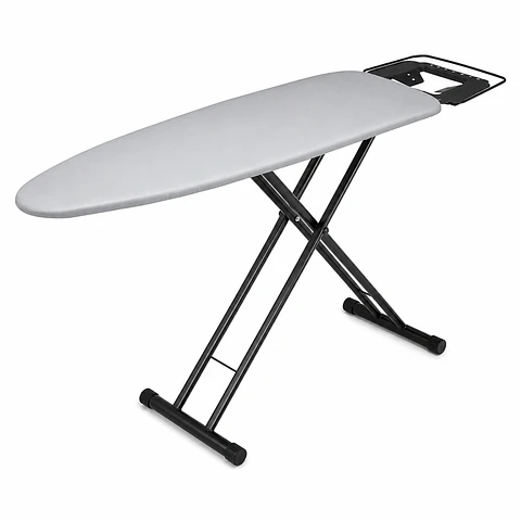 Tabla de Planchar 7 Niveles de Altura Regulable, 114x36 cm, funda teflón y porta plancha