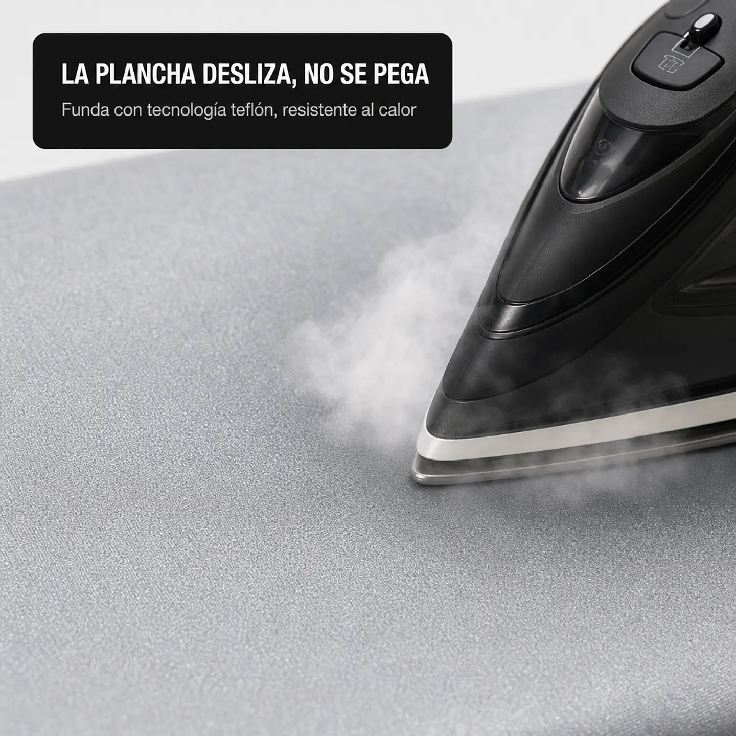 Tabla de Planchar 7 Niveles de Altura Regulable, 114x36 cm, funda teflón y porta plancha 4