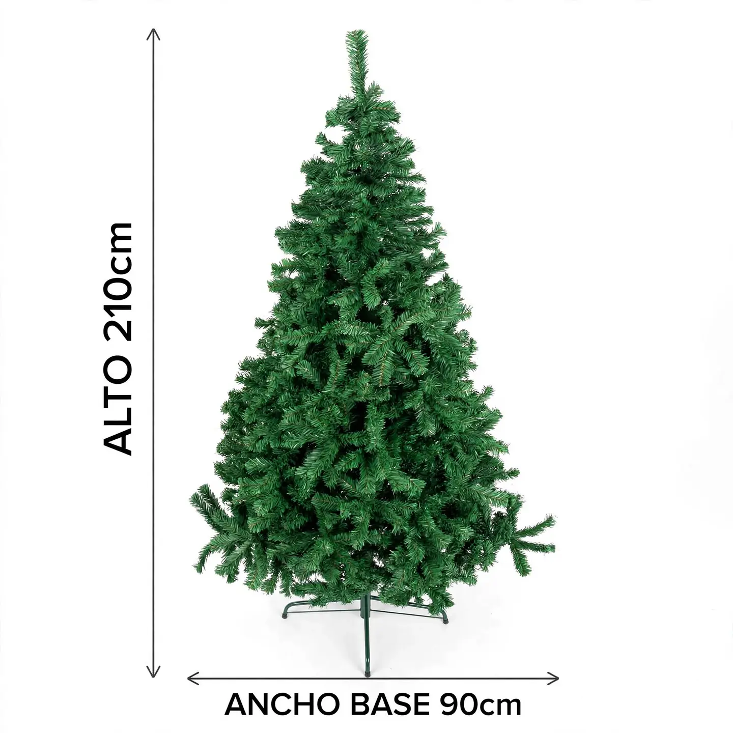 🎄Arbol de Navidad Premium Verde 210 cm con 1200 Ramas 5