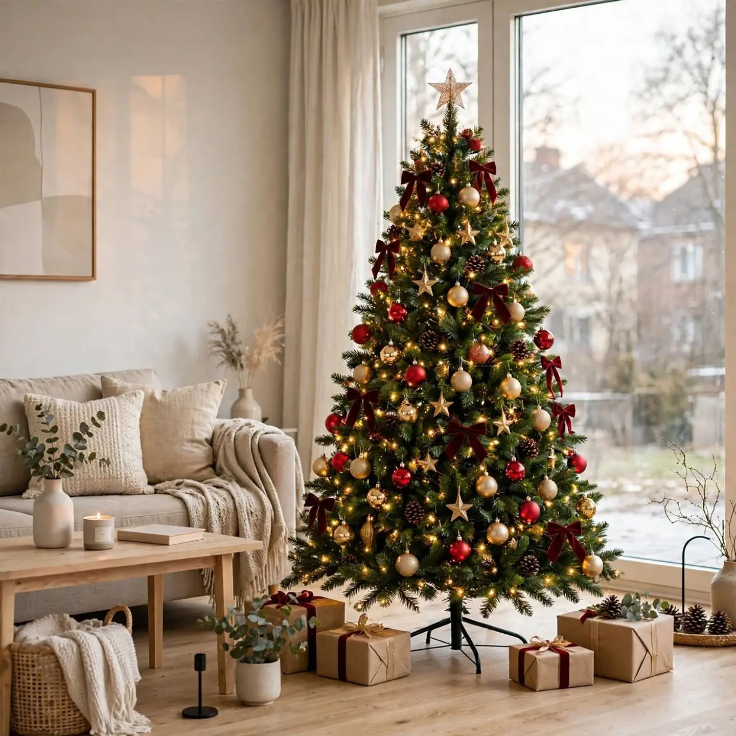 🎄Arbol Navideño Elegance Frondoso Verde 180 cm✨  2
