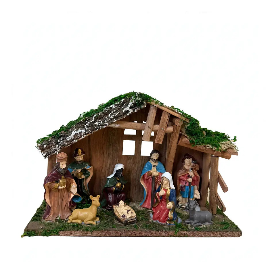 Pesebres Navideños De Madera Elegante 4